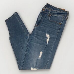 Aeropostale Distressed Skinny Denim Jeans, Size 12 Long